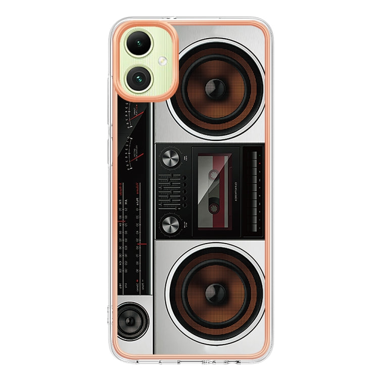 Electroplating Marble Dual-side IMD Phone case for Samsung Galaxy A05, showcasing its stylish design and protective features.